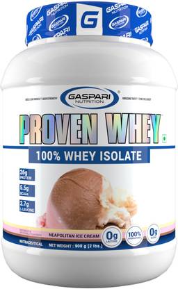 Gaspari Nutrition Proven Whey 100% Whey Isolate | 26g Instant Isolate & Hydrolyzed Whey Protein