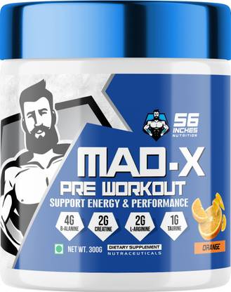 56 INCHES MAD-X PREWORKOUT(SUPPORT ENRGY & PERFORMANCE Pre Workout