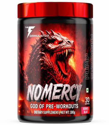 THE FORMULATOR NoMercy Pre-Workout | Beta Alanine | Citrulline | Caffeine | Vitamins Pre Workout