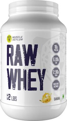 Muscle Asylum Raw Whey Protein Concentrate- 18g per serving, Whey Protein