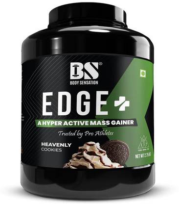 BODY SENSATION Edge+ Mass Gainer (6 lbs, Heavenly cookies)) Weight Gainers/Mass Gainers