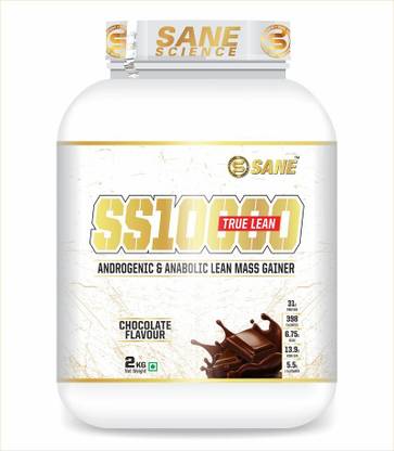 SANE SCIENCE NUTRITIONS SSN SS10000 TRUE LEAN ANDROGENIC & ANABOLIC MASS GAINER 2kg (Chocolate flavour) Weight Gainers/Mass Gainers