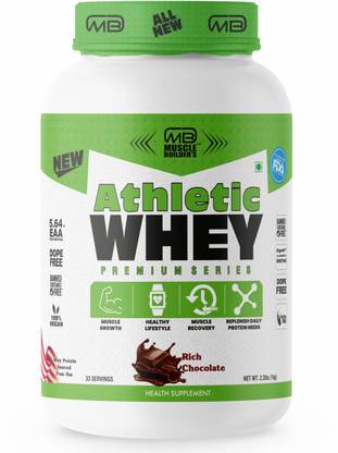 MB MUSCLE BUILDER'S Athletic Whey Protein With Essential AminoAcids For Fast Muscle Growth &Recovery Whey Protein