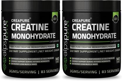 ALPSPURE 100% Pure Creatine Monohydrate Powder, Supports Athletic Performance in Gym Creatine