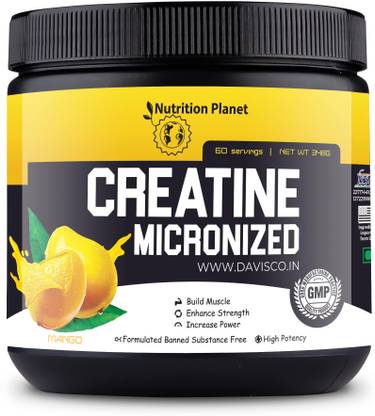Nutrition Planet Micronized Creatine Monohydrate [348g, Mango] Creatine