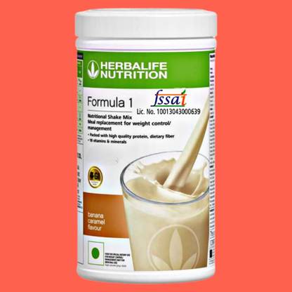 Herbalife Nutrition 114 Formula 1 Mix Banana Nutritional Shake, 500g (White) Nutrition Bars