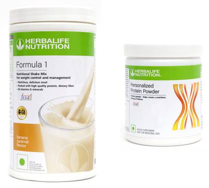 HERBALIFE Formula 1 Shake Banana Caramel Flavor With Protein Powder 400 Gram Protein Shake
