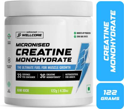 Wellcore Micronised Creatine Monohydrate | Lab Tested | Enhanced Absorption | 100% Pure Creatine