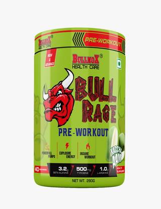 Eligator BULLNOX HEALTH CARE BULL RAGE PREWORKOUT 40 SERVING Energy Bars