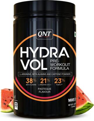 QNT Hydravol | Pre-Workout Supplement | Energy Booster | 400g | Pasteque Creatine