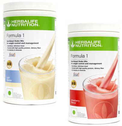HERBALIFE Formula 1 Protein Shake Kulfi + Strawberry Plant-Based Protein