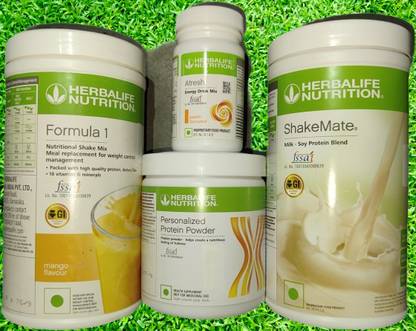 Herbalife Nutrition F1 SHAKE Mango + Protein Powder 200 G+ Shake Mate + Afresh - Peach Protein Shake