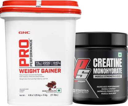 GNC Pro Performance Weight Gainer | 5 Kg | Healthy Body Gains (Double Chocolate) Weight Gainers/Mass Gainers