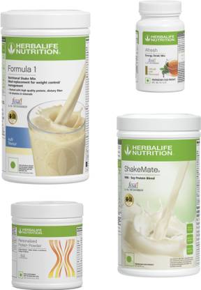 HERBALIFE Formula1 Kulfi 500g, Protine 200g Shakemate 500g & Energy Drink Tulshi 50g Plant-Based Protein