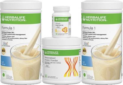 HERBALIFE COMBO -SHAKE KULFI 2, PROTEIN 200GM & AFRESH LEMON Plant-Based Protein