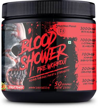 Nutrition Planet Blood Shower Preworkout, 50 Servings Pre Workout