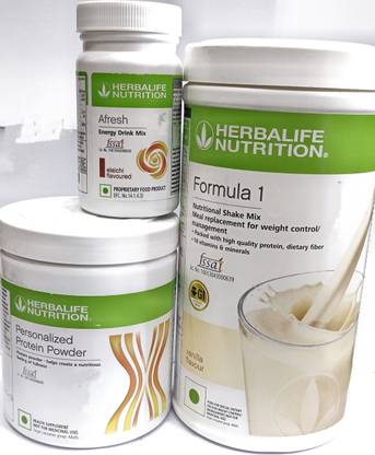 HERBALIFE Formula1 Vanila Flavor 500g Protine Powder 200g + Elachi Afresh 50g Plant-Based Protein