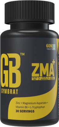GymBrat ZMA+ : Zinc, Magnesium Aspartate, Vitamin B6, L-Tryptophan | 30 Servings Whey Protein