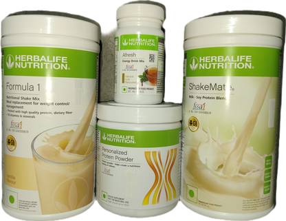 Herbalife Nutrition Formula 1 Vanilla + Protein Powder 200 G+ Shake Mate + Afresh - Tulsi Protein Shake