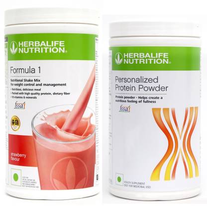 HERBALIFE Formula 1 Nutritional Shake Strawberry Flavor With Protein Powder 400 Gram Plant-Based Protein