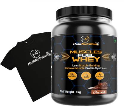 Hulk Nutrition American Fuel Whey With 48g Protein, 4g Glutamine & 11g EAA For High Muscle Mass Whey Protein