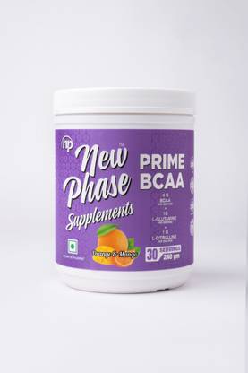 NEW PHASE Prime BCAA Powder Reduces Muscle Soreness Post-Workout Supplement 30 Serving BCAA