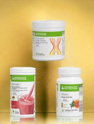 HERBALIFE F1 SHAKE MIX-STRAWBERRY,TULSI AND PP-200GM,(PACK OF 3) Protein Shake