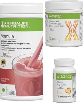 Herbalife Nutrition F1 SHAKE Strawberry , PP Powder 200 G , Afresh - Ginger Protein Shake