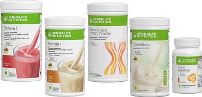 HERBALIFE Formula 1 Shake Mix- Banana And Strawberry Afresh Energy Protein-400g ,Shakemate Protein Shake