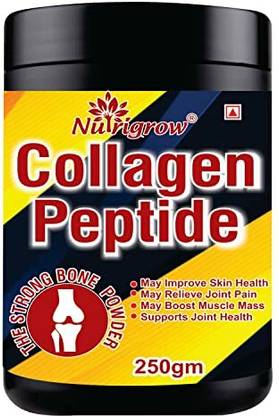 NUTRIGROW collagen peptide Supplement for Joints,Bones and Skin, Hair, Nails Nutrition Bars