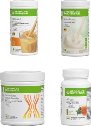 HERBALIFE F1 Shake Orange , Small Protein Powder, ShakeMate , Afresh - Tulsi Protein Shake
