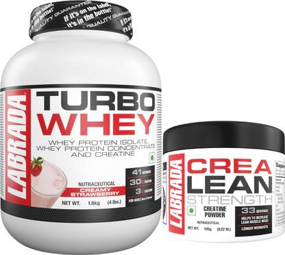 Labrada nutrition TURBO WHEY (Whey Protein Isolate)41 Servings - (1.8kg) (Creamy Strawberry) Whey Protein