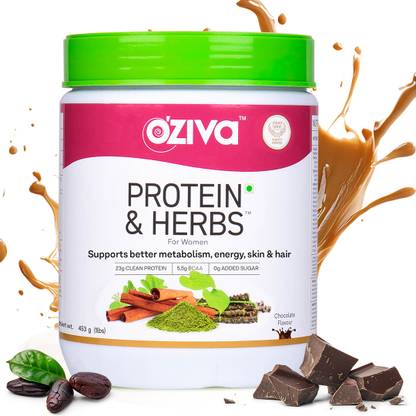OZiva Protein & Herbs for Women |Manage Weight & Metabolism| Reduce Body Fat |No Sugar Whey Protein