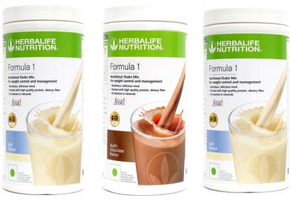 HERBALIFE Formula 1 Shake Kulfi + Chocolate + Kulfi Flavor Protein Shake