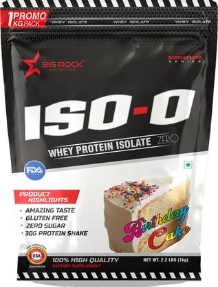 BIG ROCK NUTRITION Labdoor Certified ISO-0 High Quality Whey Protein