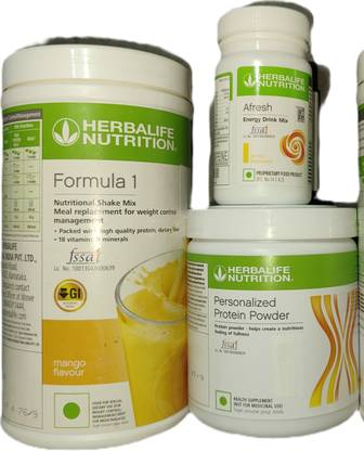 HERBALIFE F1 Shake Mango + Protein Powder 200 G + Afresh - Lemon Protein Shake