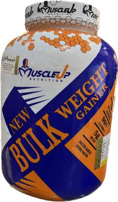 MUSCLEUP NEW BULK WEIGHT GAINER (3Kg) Weight Gainers/Mass Gainers