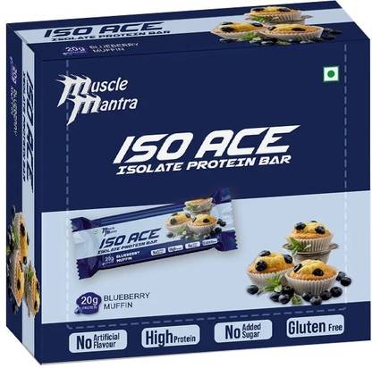 Muscle Mantra ISO ACE Isolate Protein Bar (Box of 6 bars) Protein Bars