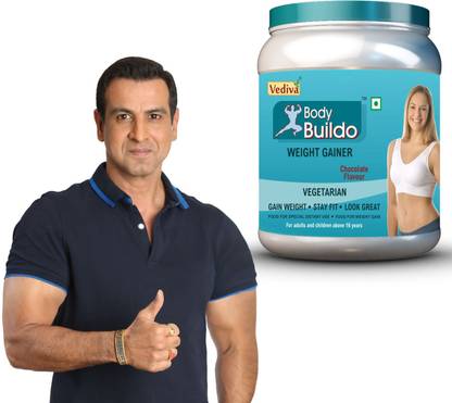 VEDIVA BodyBuildo Weight Gainer for Muscle Mass – Carbs & Protein Blend Powder Weight Gainers/Mass Gainers