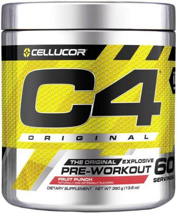 Cellucor C4 Pre Workout Explosive Energy 60 Servings Fruit Punch Creatine