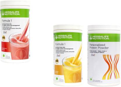 HERBALIFE Formula 1 Shake STRAWBERRY+MANGO+ Protein Powder 400 Gram Protein Shake