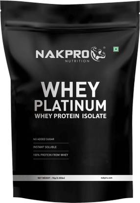 Nakpro PLATINUM 100% Whey Protein Isolate | Easy Mixing, Low Carbs (30 Servings) Whey Protein