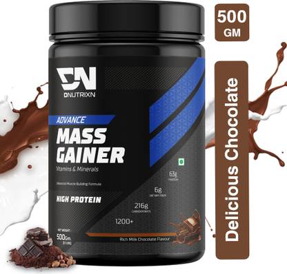 DNUTRIXN Advance High Protein Mass Gainer |High Whey Protein 63G |High Calories 1200+Kcal Weight Gainers/Mass Gainers