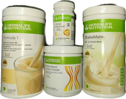 Herbalife Nutrition Formula 1 Vanilla + Protein Powder 200 G+ Shake Mate + Afresh - Ginger Protein Shake