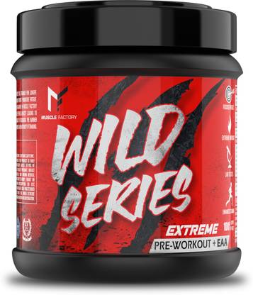 MUSCLE FACTORY Wild Series Pre-Workout + EAA Extreme Improves Focus & Stamina Pre Workout