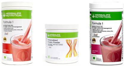 HERBALIFE Formula 1 Shake Strawberry & Rose Kheer Flavor With Protein Powder 200 Gram Protein Shake