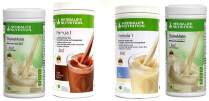 HERBALIFE FORMULA1 CHOCOLATE + KULFI & SHAKEMATE 2 PIECES Plant-Based Protein