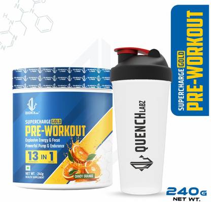 QUENCHLABZ Pre Workout With Free Shaker | Explosive Energy and Performance Booster Pre Workout
