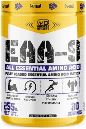muscle builder EAA-9 ESSENTIAL AMINO ACID MATRIX FOR BUILD LEAN MUSCLE MASS & MUSCLE RECOVERY EAA (Essential Amino Acids)
