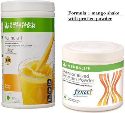 HERBALIFE Nutrition Combo Mango Shake Mix & Personalized Protein 200 GM Plant-Based Protein